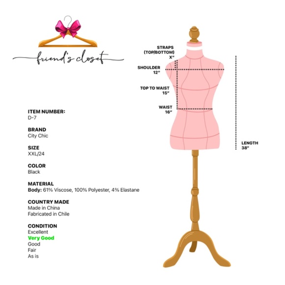 City Chic - Black Dress - Picture 3 of 6